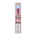 SKE Crystal Bar 600 Strawberry Raspberry Prefilled Pod Kit featuring stylish design and nicotine warning.