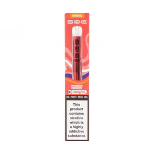SKE Crystal Bar 600 Watermelon Strawberry Prefilled Pod Kit packaging with nicotine warning label
