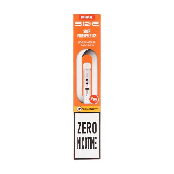 Sour Pineapple Ice Crystal Bar 600 Zero Nicotine Prefilled Pods by SKE