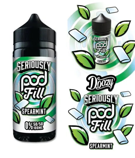 Seriously Pod Fill Spearmint E-liquid Shortfill