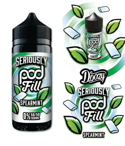 Seriously Pod Fill Spearmint E-liquid Shortfill