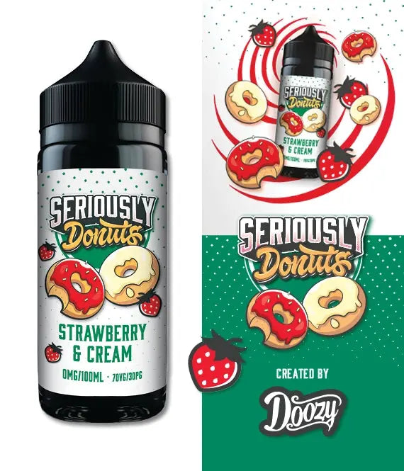 Seriously Donuts Strawberry and Cream E-liquid