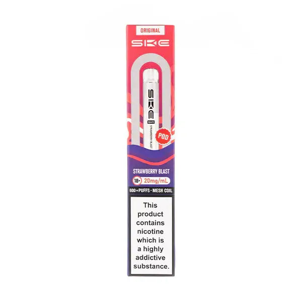Strawberry Blast Crystal Bar 600 Prefilled Pod by SKE