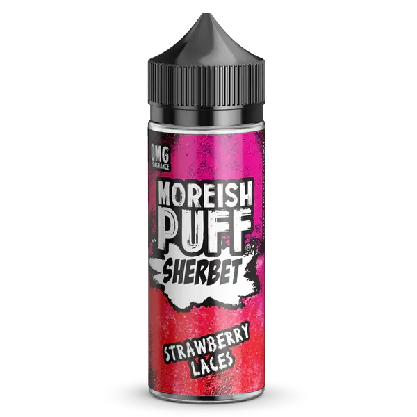 Strawberry Laces Sherbet Shortfill E-Liquid by Moreish Puff 100ml