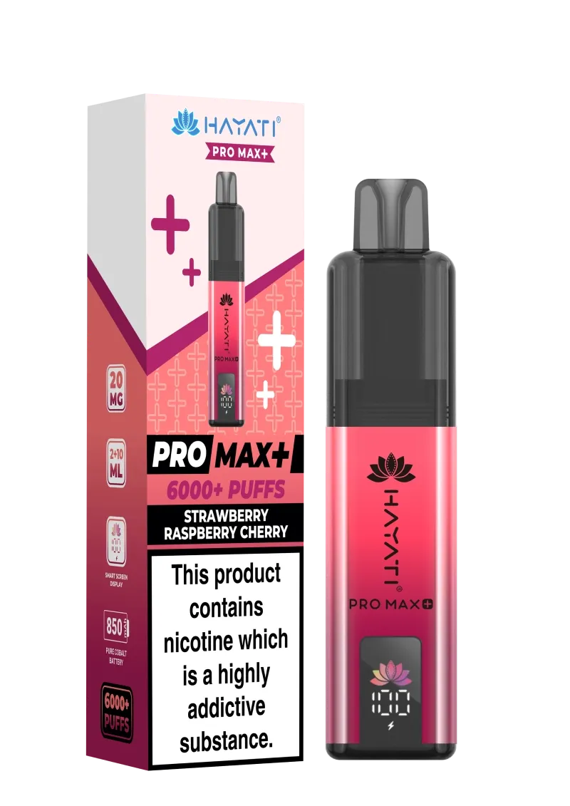 Hayati Pro Max Plus 6000 Strawberry Raspberry Cherry Kit
