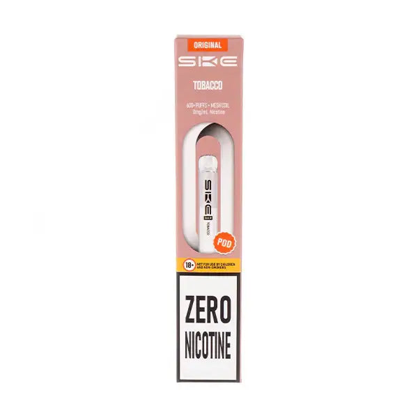Tobacco Crystal Bar 600 Zero Nicotine Prefilled Pods by SKE