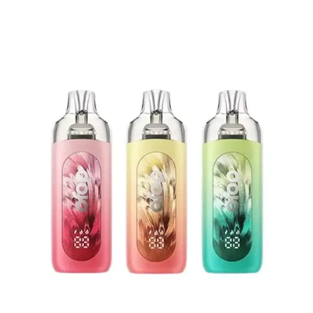Vaporesso Dojo Blast 30K Pro Prefilled Pod Kit in pink, gold, and green variations.