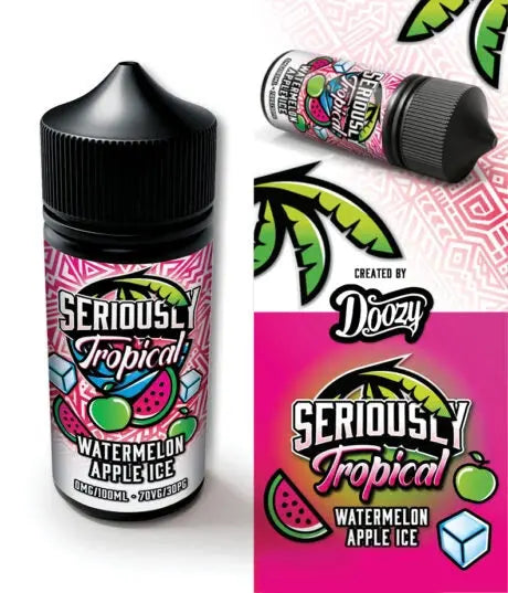 Seriously Tropical Watermelon Apple Ice E-Liquid Shortfill