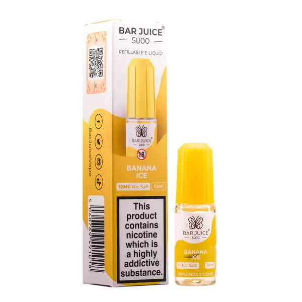 Banana Ice Nic Salt E-Liquid by Bar Juice 5000
