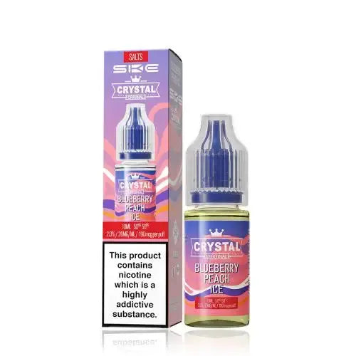 Blueberry Peach Ice Nic Salt E-Liquid by Crystal Original