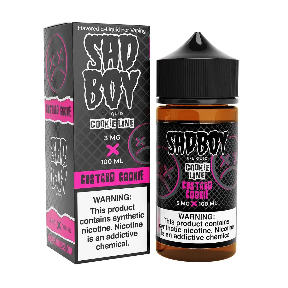 Custard Cookie Shortfill E-Liquid by Sadboy 100ml