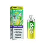 Dojo Blast 10K Sour Berry Prefilled Vape Kit with vibrant packaging and design, showcasing its features and flavor.