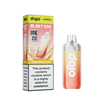 Dojo Blast 10K Pineapple Ice Prefilled Vape Kit packaging with product description and nicotine warning.
