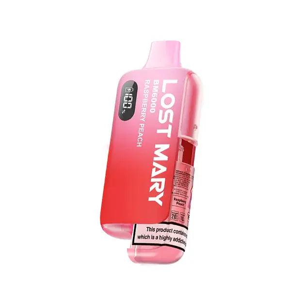 Raspberry Peach Lost Mary BM6000 Disposable Vape Kit