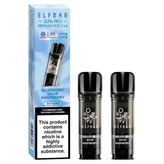 Blueberry Sour Raspberry Elf Bar Elfa Pro Prefilled Pod