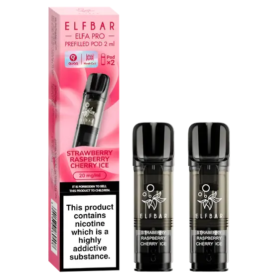 Strawberry Raspberry Cherry Ice Elf Bar Elfa Pro Prefilled Pod