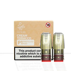 Cream Tobacco Elf Bar Mate P1 Prefilled Pod