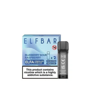 Blueberry Sour Raspberry Elf Bar Elfa Prefilled Pod