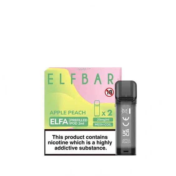 Apple Peach Elf Bar Elfa Pro Prefilled Pod