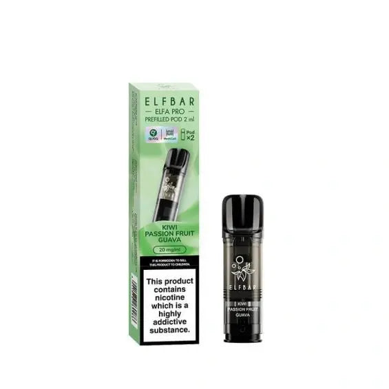Kiwi Passion Fruit Guava Elf Bar Elfa Pro Prefilled Pod