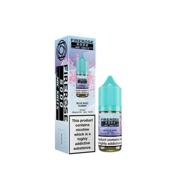 Blue Razz Gummy Nic Salt E-Liquid by Elux Firerose