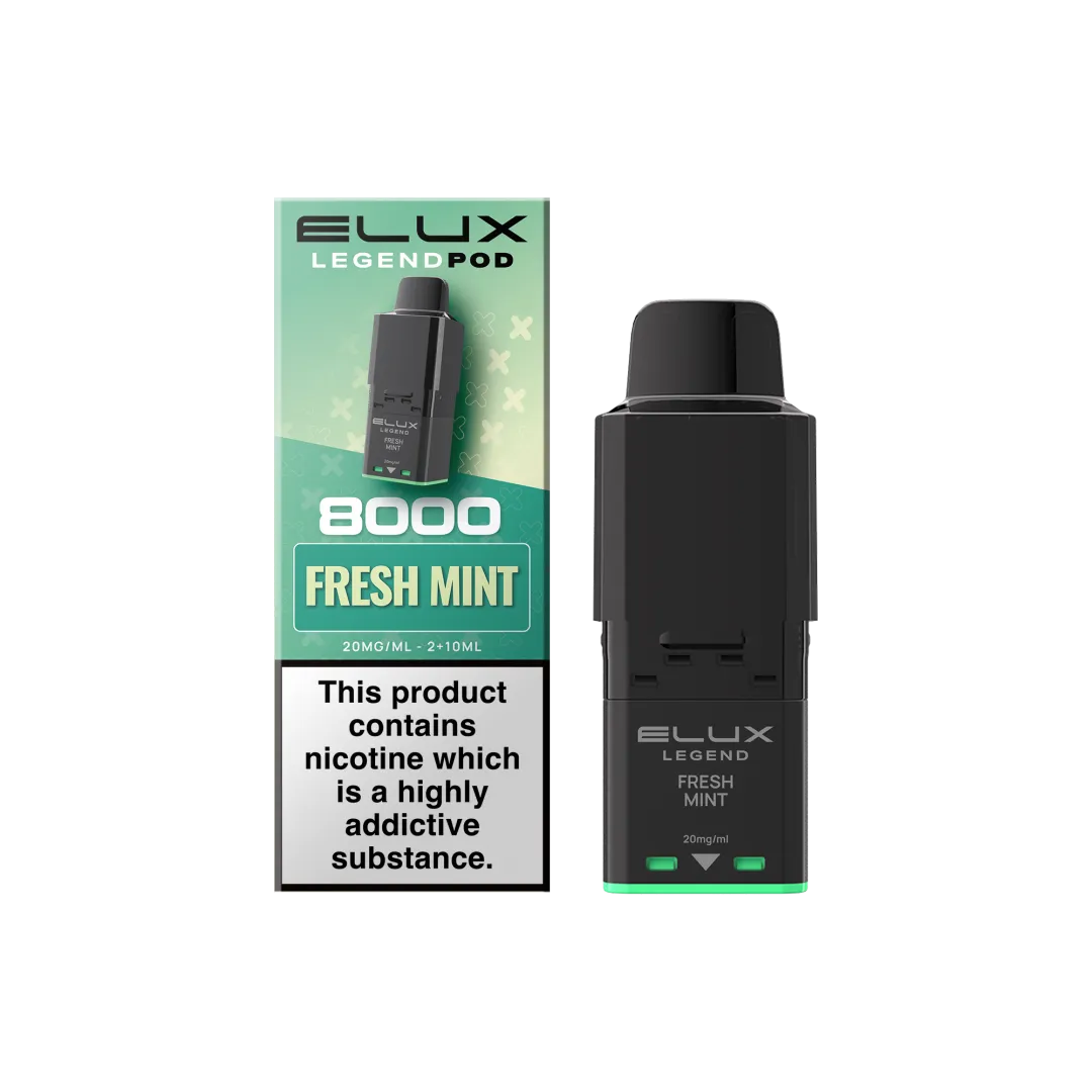 Elux Legend 8000 Fresh Mint Prefilled Pod | UK