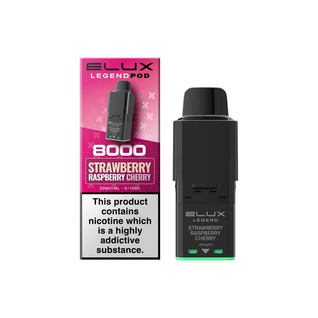 Elux Legend 8000 Strawberry Raspberry Cherry Pod