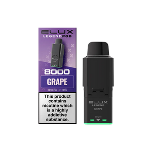 Elux Legend 8000 Grape Prefilled Pod | UK