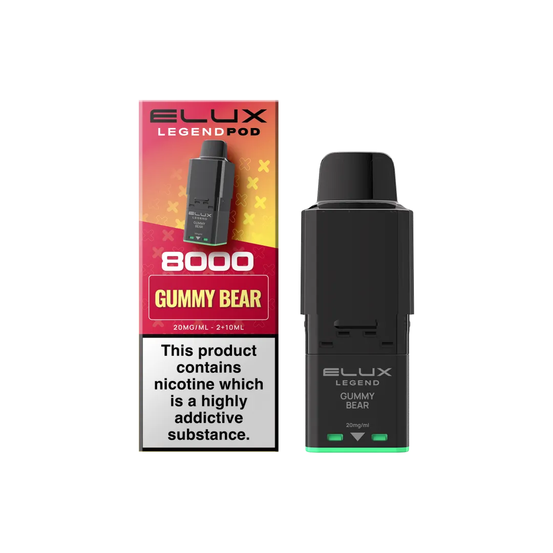 Elux Legend 8000 Gummy Bear Prefilled Pod | UK
