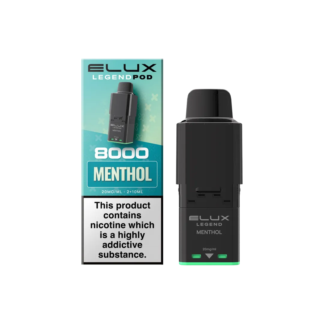 Elux Legend 8000 Menthol Prefilled Pod | UK