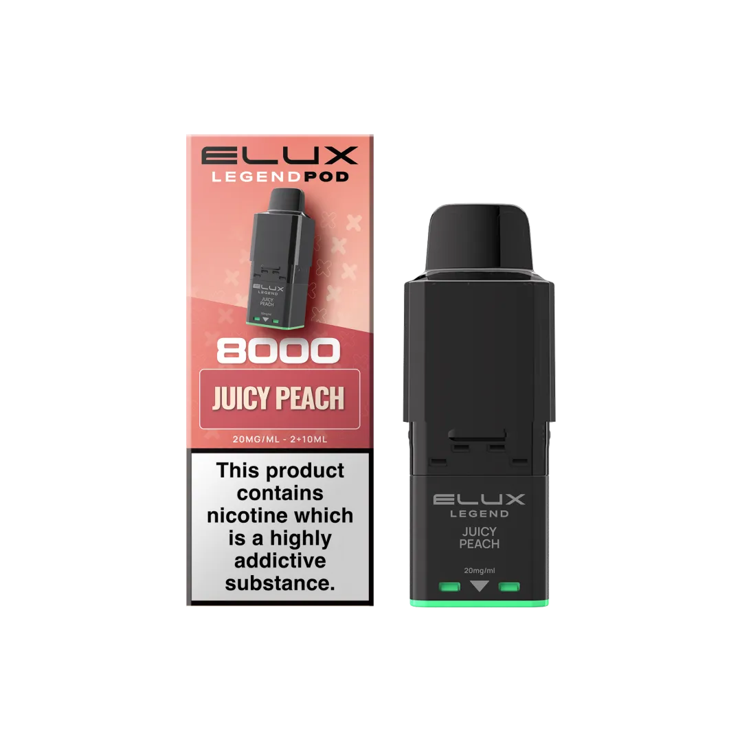 Elux Legend 8000 Juicy Peach Prefilled Pod | UK