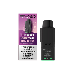 Elux Legend 8000 Cherry Sour Raspberry Pod | UK