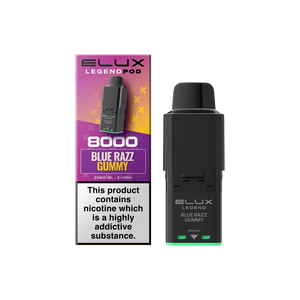 Elux Legend 8000 Blue Razz Gummy Pod | UK