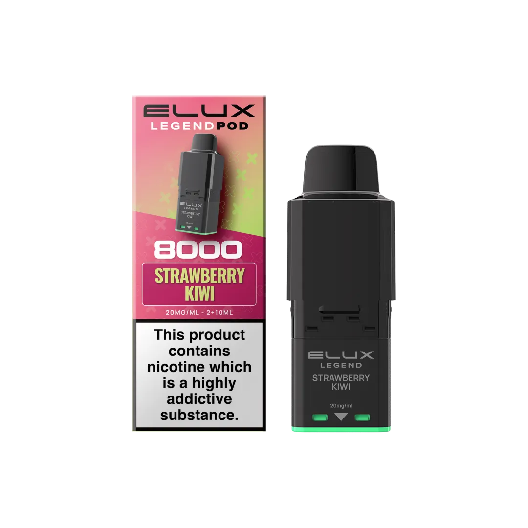 Elux Legend 8000 Strawberry Kiwi Prefilled Pod | UK