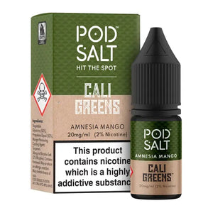 Amnesia Mango Nic Salt E-Liquid by Pod Salt & Cali Greens