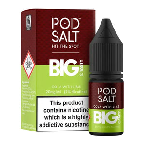 Cola With Lime Nic Salt E-Liquid by Pod Salt & The Big Tasty