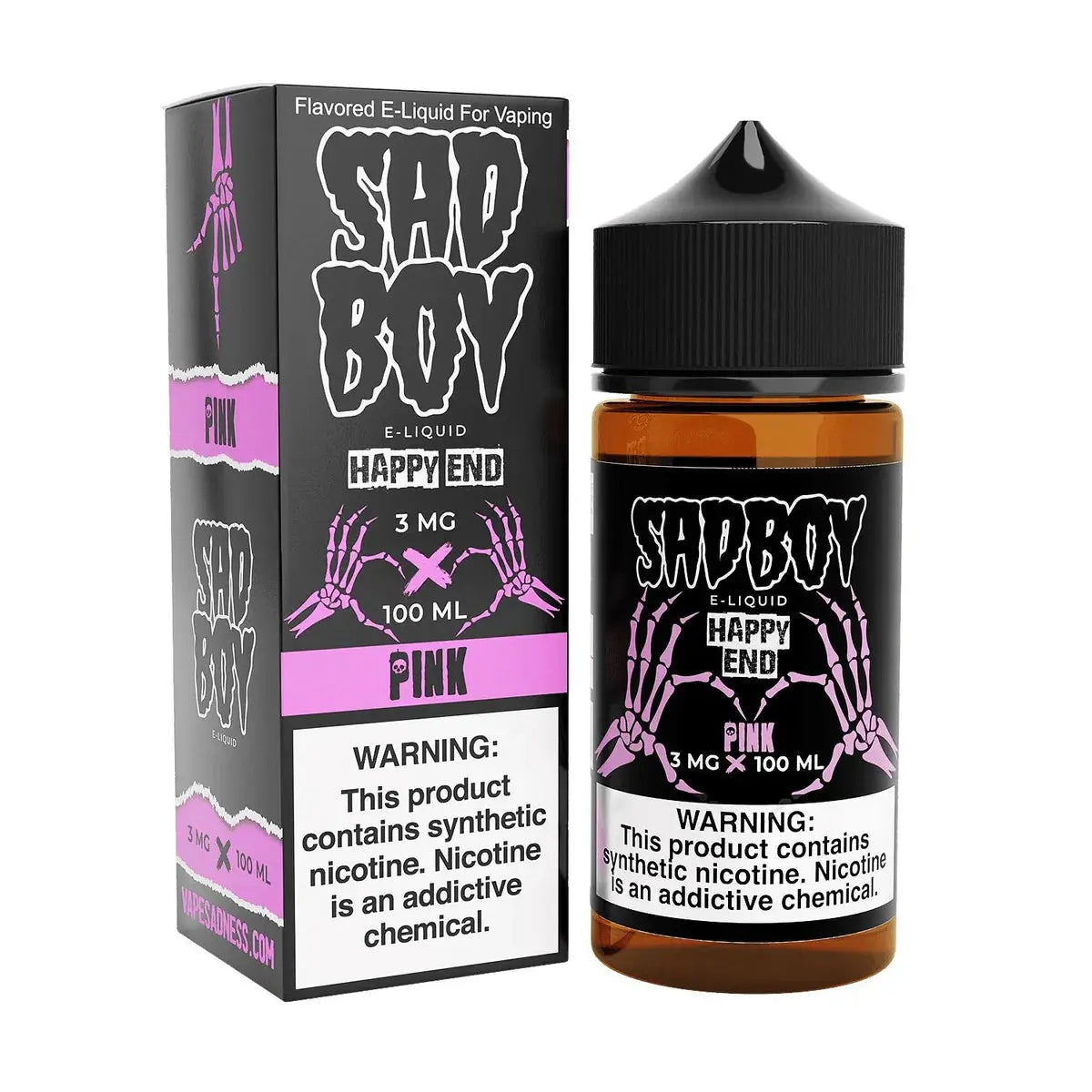 Pink Cotton Candy Shortfill E-Liquid by Sadboy Happy End 100ml