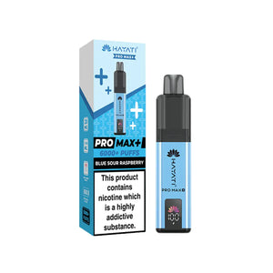 hayati pro max plus blue sour raspberry 6000 image vape kit
