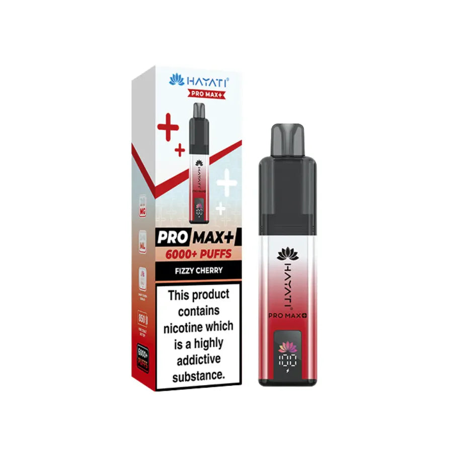 hayati pro max plus fezzy cherry 6000 image vape kit