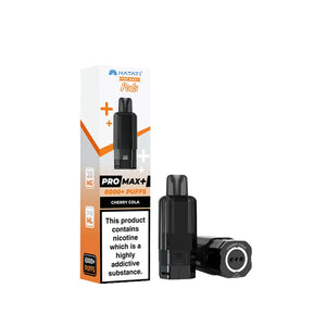 Vaping device and packaging on a white background