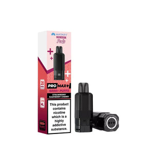 hayati pro max plus Vaping device and packaging on a white background