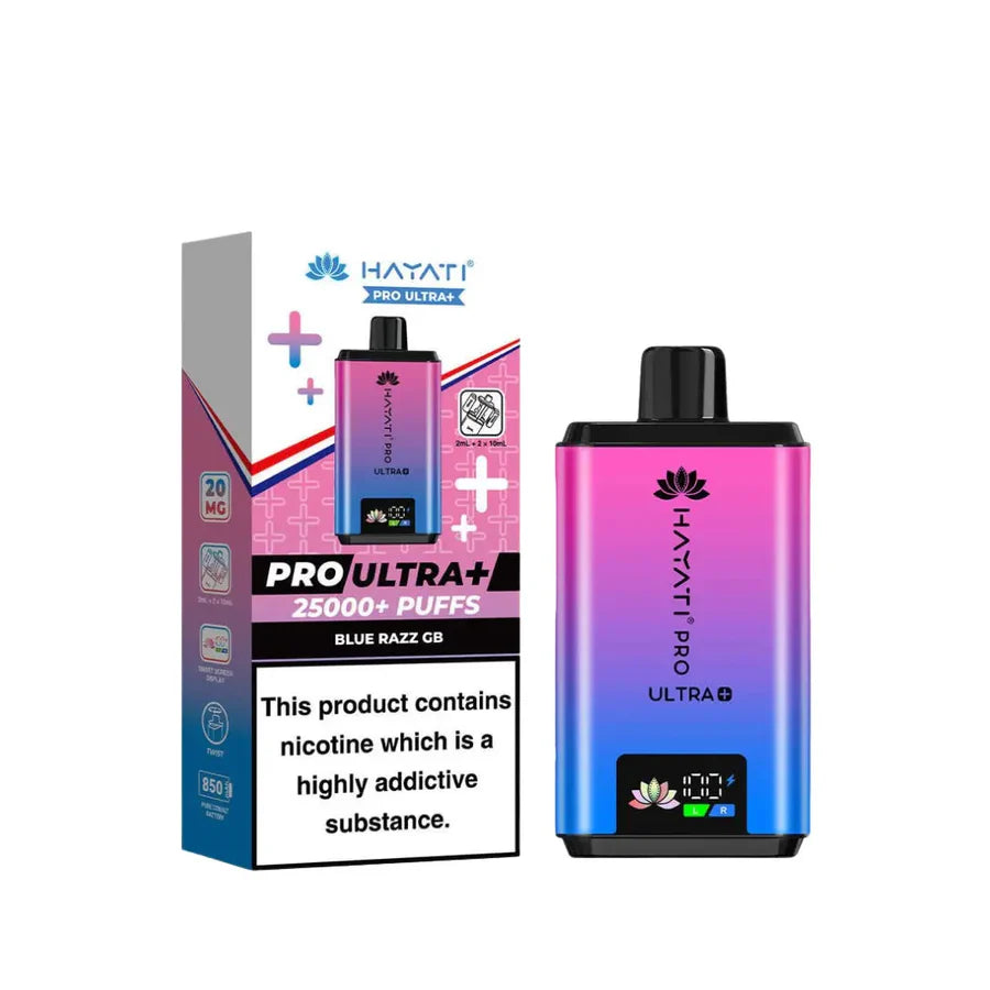 Hayati Pro Ultra Plus 25K BLUE RAZZ GB Prefilled Pod Vape Kit