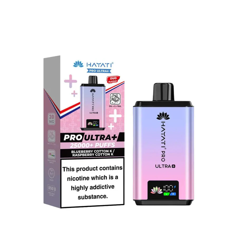 Hayati Pro Ultra Plus 25K BLUEBERRY COTTON K  Prefilled Pod Vape Kit