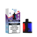 Hayati Pro Ultra+ vape device and packaging on a white background
