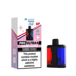 Hayat Pro Ultra+ vape pod packaging with nicotine warning label on a white background