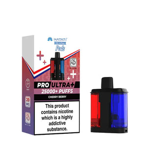 Vape pod packaging with 'Hayat' branding on a white background