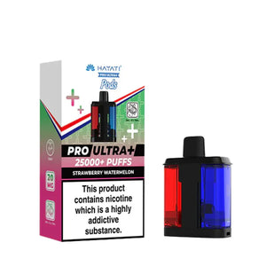 Hayat Pro Ultra+ vape device and packaging on a white background