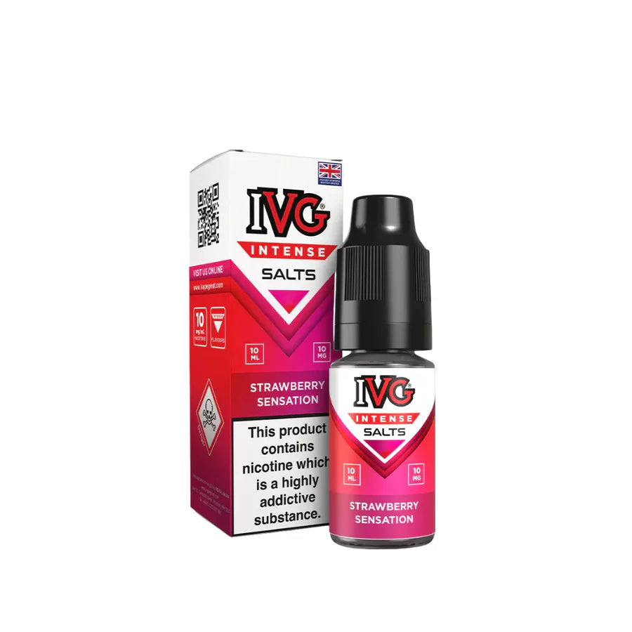 ivg intense nic salt strawberry sensation