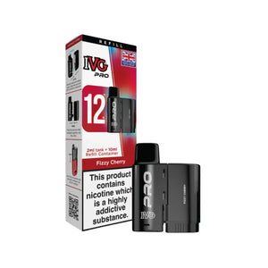 IVG Pro vaping device and packaging on a white background