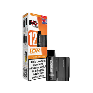 IVG Pro vaping device and packaging on a white background